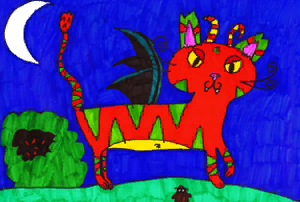 "Evil Dragoon Cat" by Sephie Melton