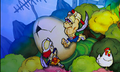 The Egg being attacked by Miners in promo art